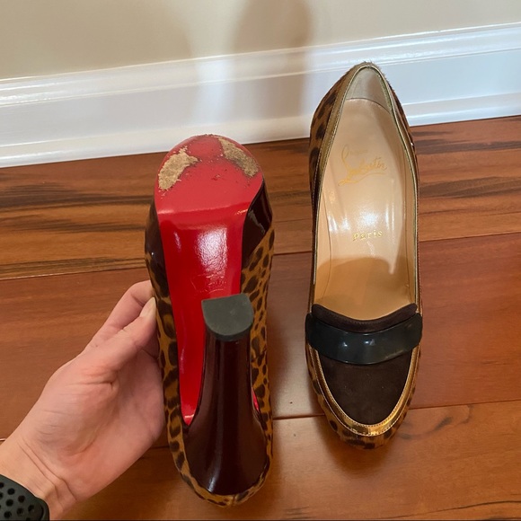 Christian Louboutin Pony Leopard Pumps - Picture 8 of 13